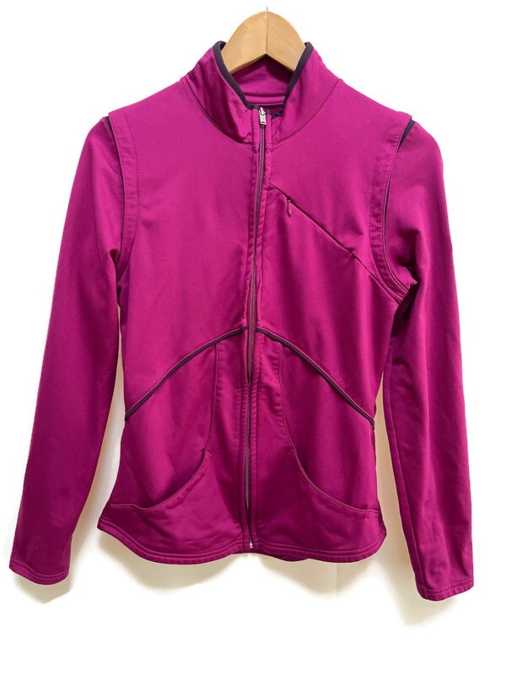 Reebok Magenta‎ Pink Full-Zip Athletic Jacket, Women's Size M